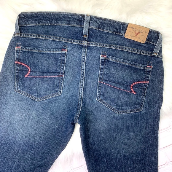 🚫SOLD! 👖I•AEO🦅•I Limited Blue Issued Crop Jean - Picture 3 of 8